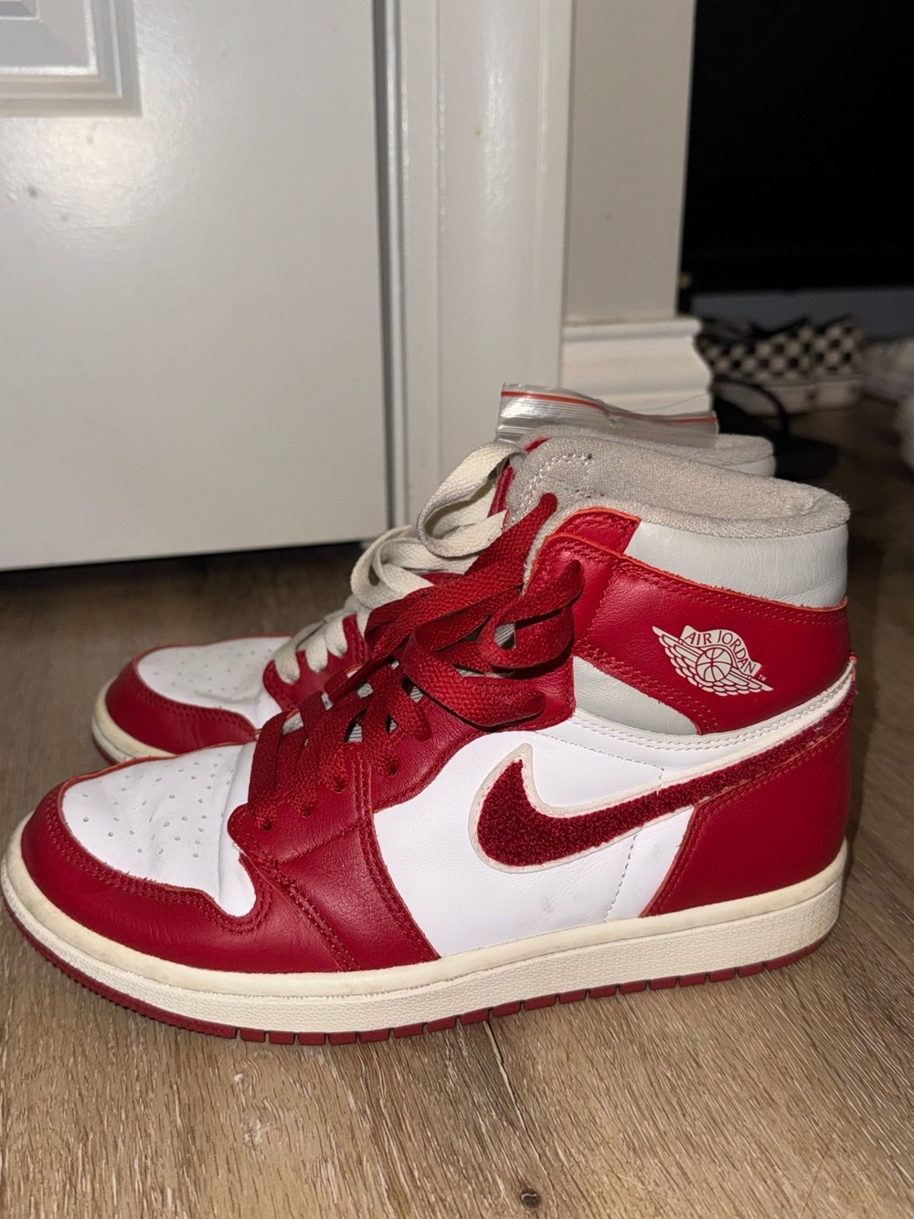 Jordan Women’s Red & White High-Top Sneakers